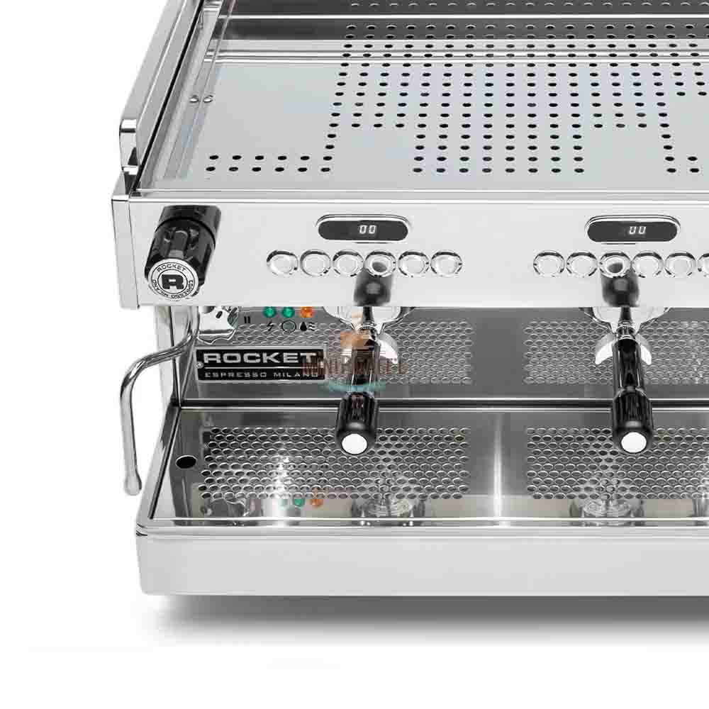 Rocket Boxer Timer Commercial Espresso Machine - 2 Group - MiniPCaffe.com
