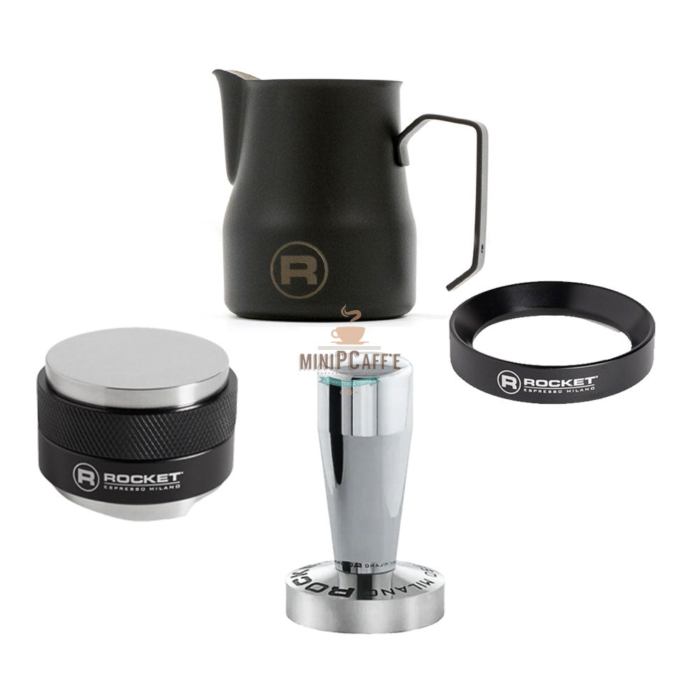 Rocket Espresso 4 Piece Black Barista Tool Set - MiniPCaffe.com