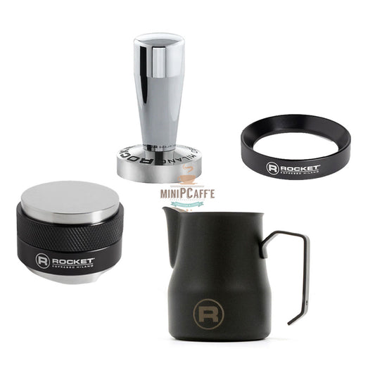 Rocket Espresso 4 Piece Black Barista Tool Set - MiniPCaffe.com