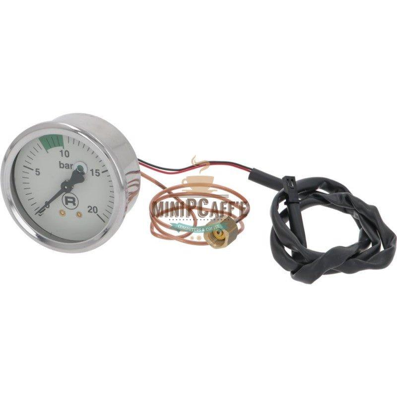 Rocket Espresso R 60V Replacement Water Pump Pressure Gauge 0-20 Bar - MiniPCaffe.com