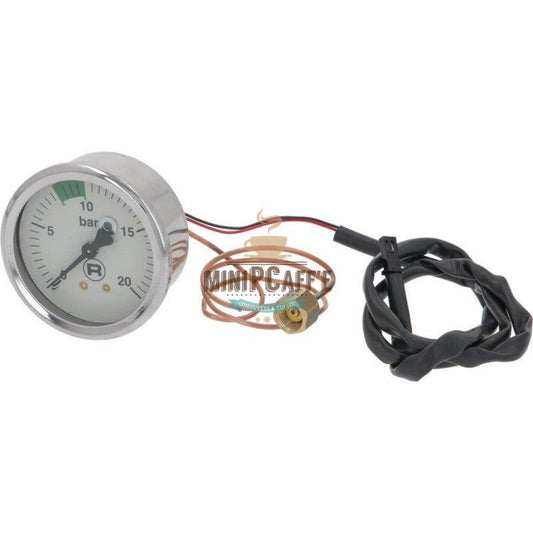 Rocket Espresso R 60V Replacement Water Pump Pressure Gauge 0-20 Bar - MiniPCaffe.com