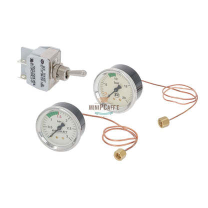 Rocket R58 Dual Pressure Gauge and Power Switch Set - MiniPCaffe.com