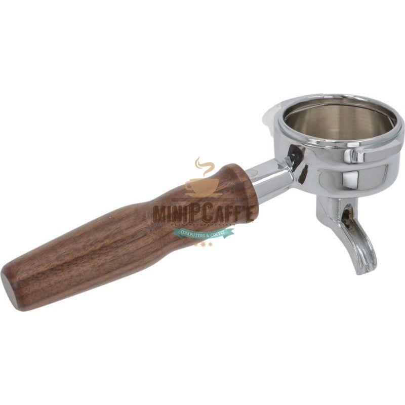 Single Spout Wooden Handle Portafilter for La Marzocco - MiniPCaffe.com