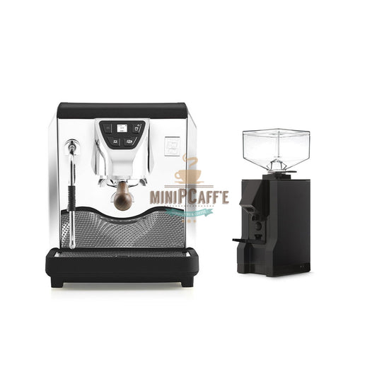 Máquina de café expresso Nuova Simonelli OSCAR Mood e moedor manual Eureka