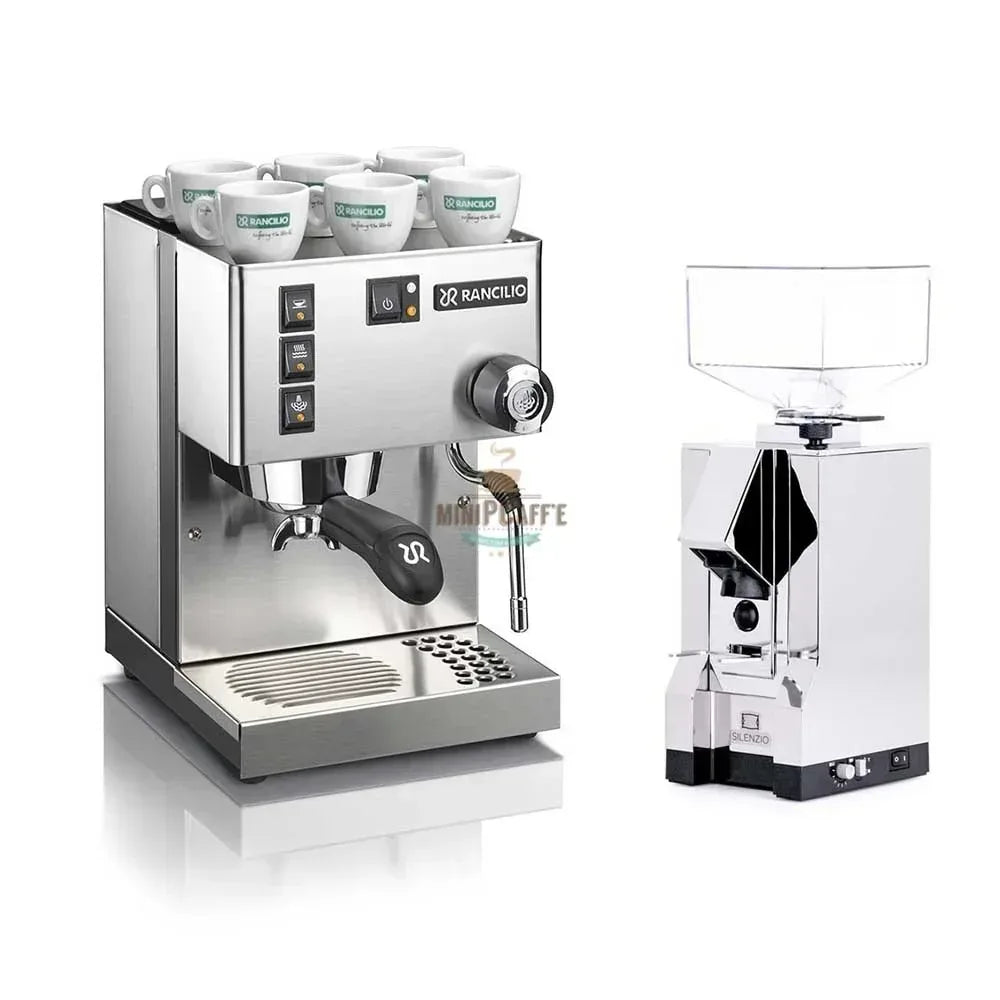 Rancilio Silvia V6 with Eureka Mignon Silenzio Grinder