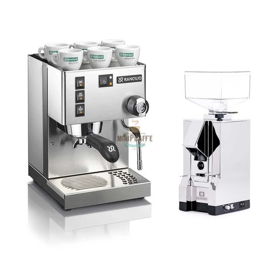 Rancilio Silvia V6 with Eureka Mignon Silenzio Grinder - MiniPCaffe.com