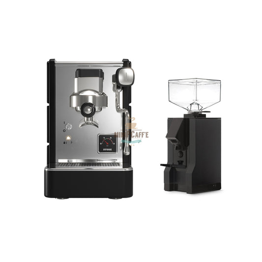 Mesin Espresso STONE PLUS dan Pengisar Eureka Manuale