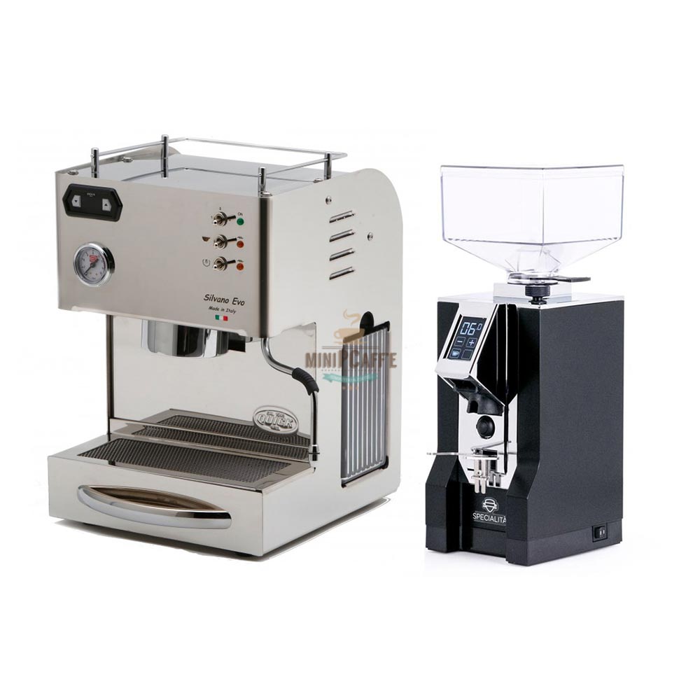 QuickMill Silvano EVO Espresso Machine & Eureka Mignon Specialita Grinder
